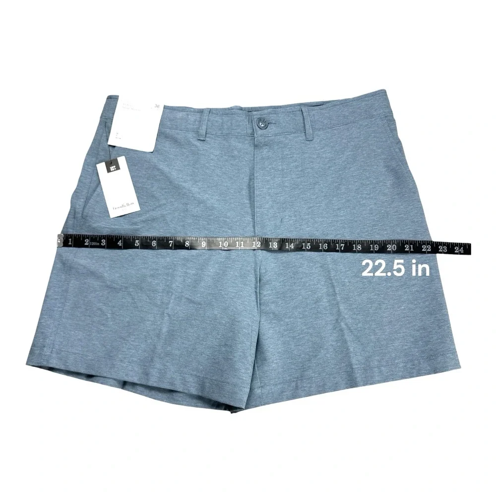 Goodfellow & Co Mens W36 Blue Hybrid Swim Shorts Trunks NWT 7 In Inseam UPF 50+